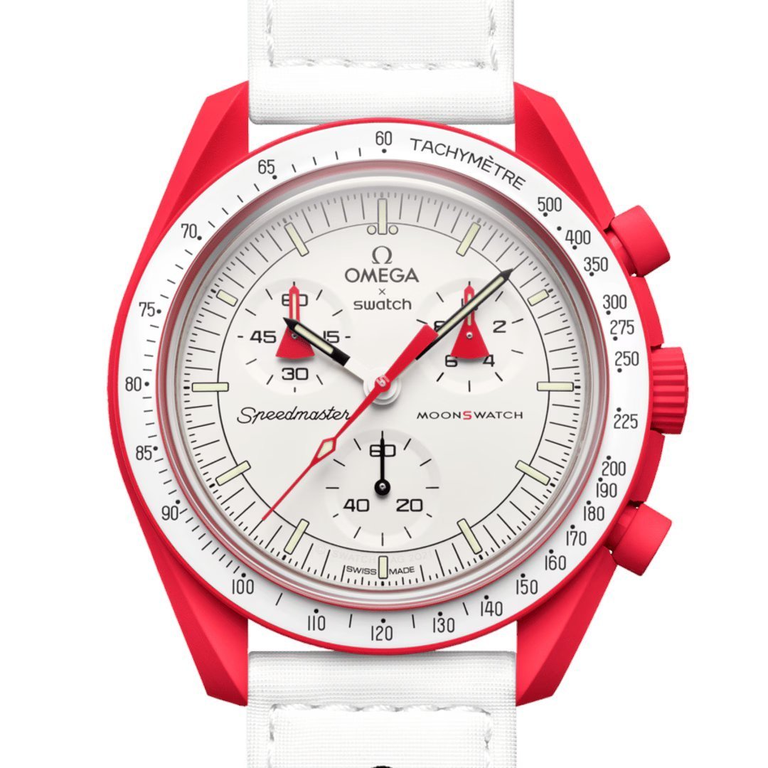 Omega X Swatch Mission To Mars Quartz Watch 42mm