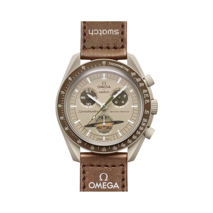 Omega X Swatch Mission To Saturn Quartz Watch 42mm