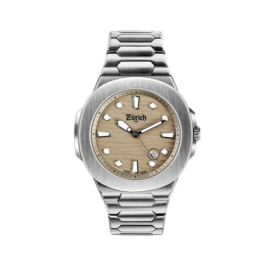 Zurich Daydate Silver Quartz Watch 40mm