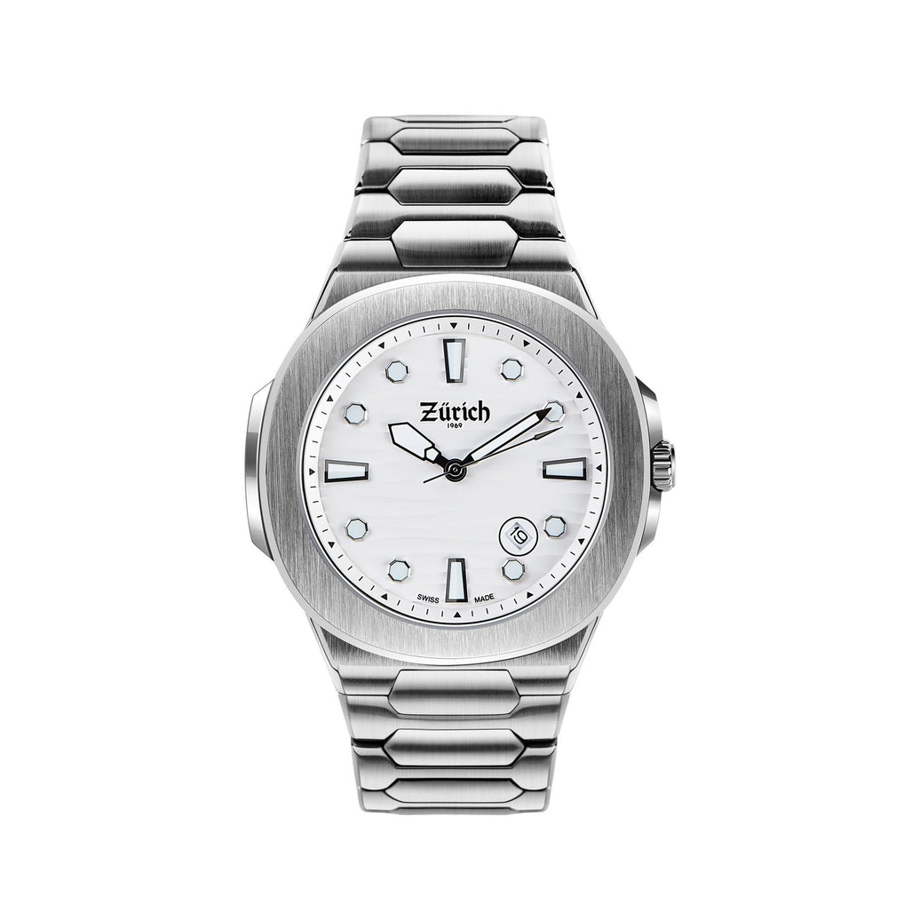 Zurich Daydate Snow Quartz Watch 40mm