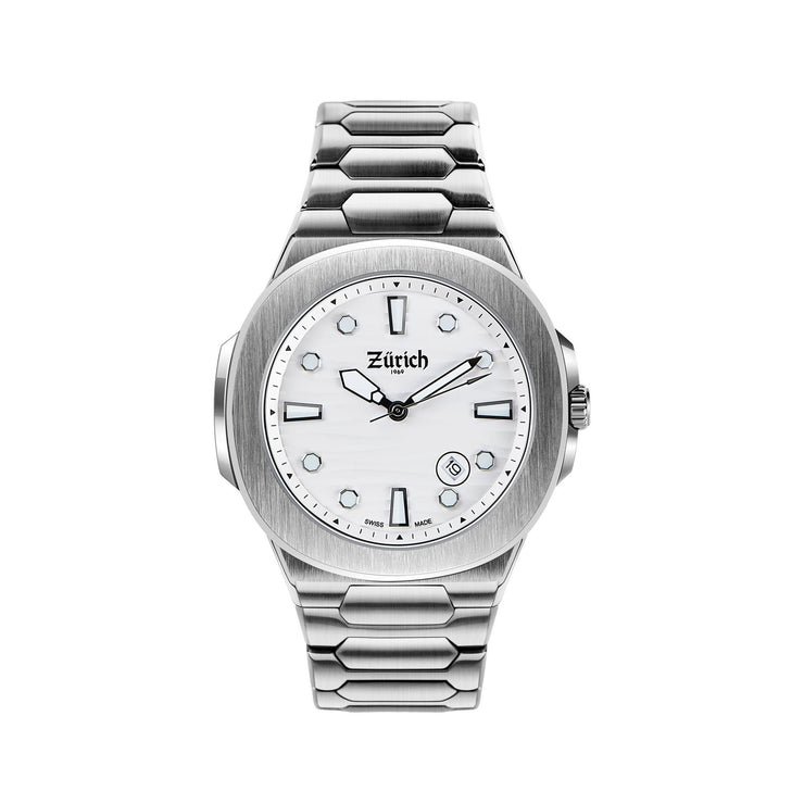 Zurich Daydate Snow Quartz Watch 40mm