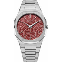 D1 Milano Barn Red Ultra Thin Bracelet Watch 40mm - D1-UTBJ33