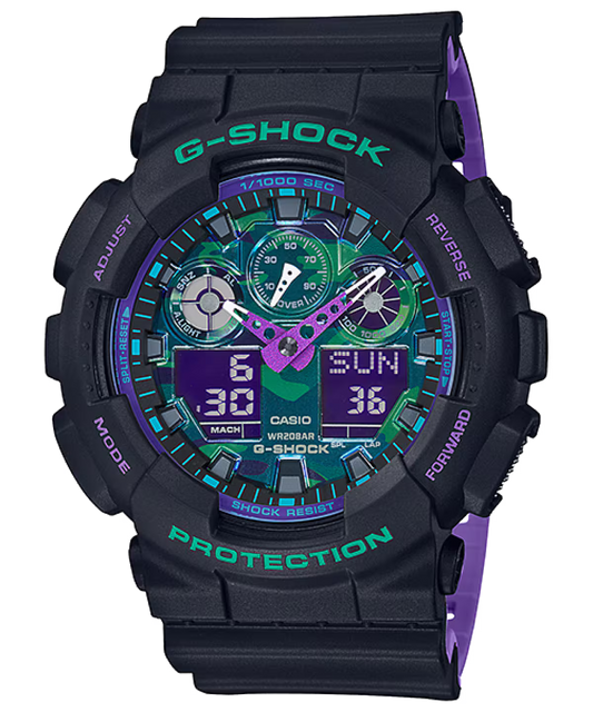 Casio G SHOCK Analog-Digital Men's Watch 55mm - GA-100BL-1A